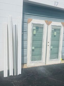 Exterior Impact French Door With Built In Blind 70x80
