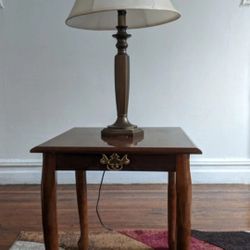 Nightstand And Lamp 