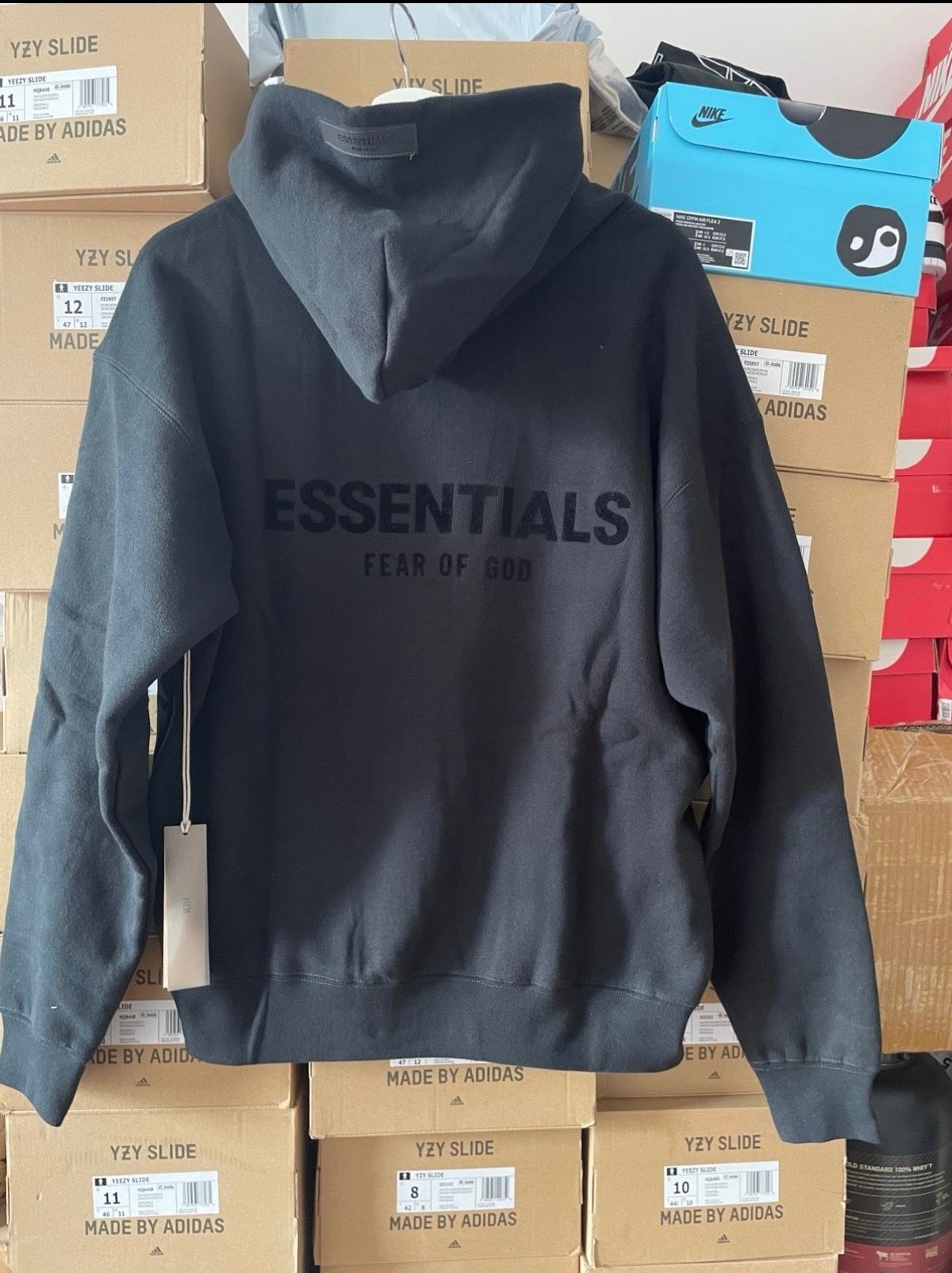 Brand New & Authentic Essentials FOG Hoodie "Stretch Limo" - (Black)