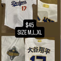Los Angeles Dodgers Shohei Ohtani Jerseys M L XL