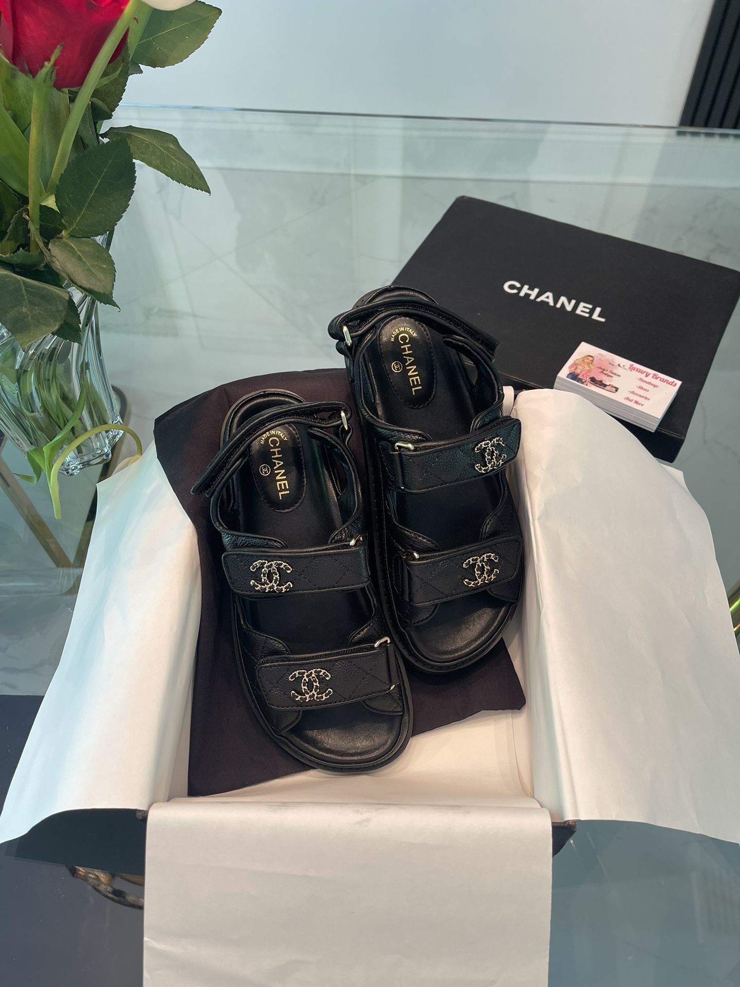 Chanel Dad Sandals- Size 7 