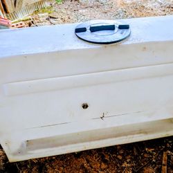 Heavy-Duty Plastic Utility Storage Tank with Screw Cap Lid