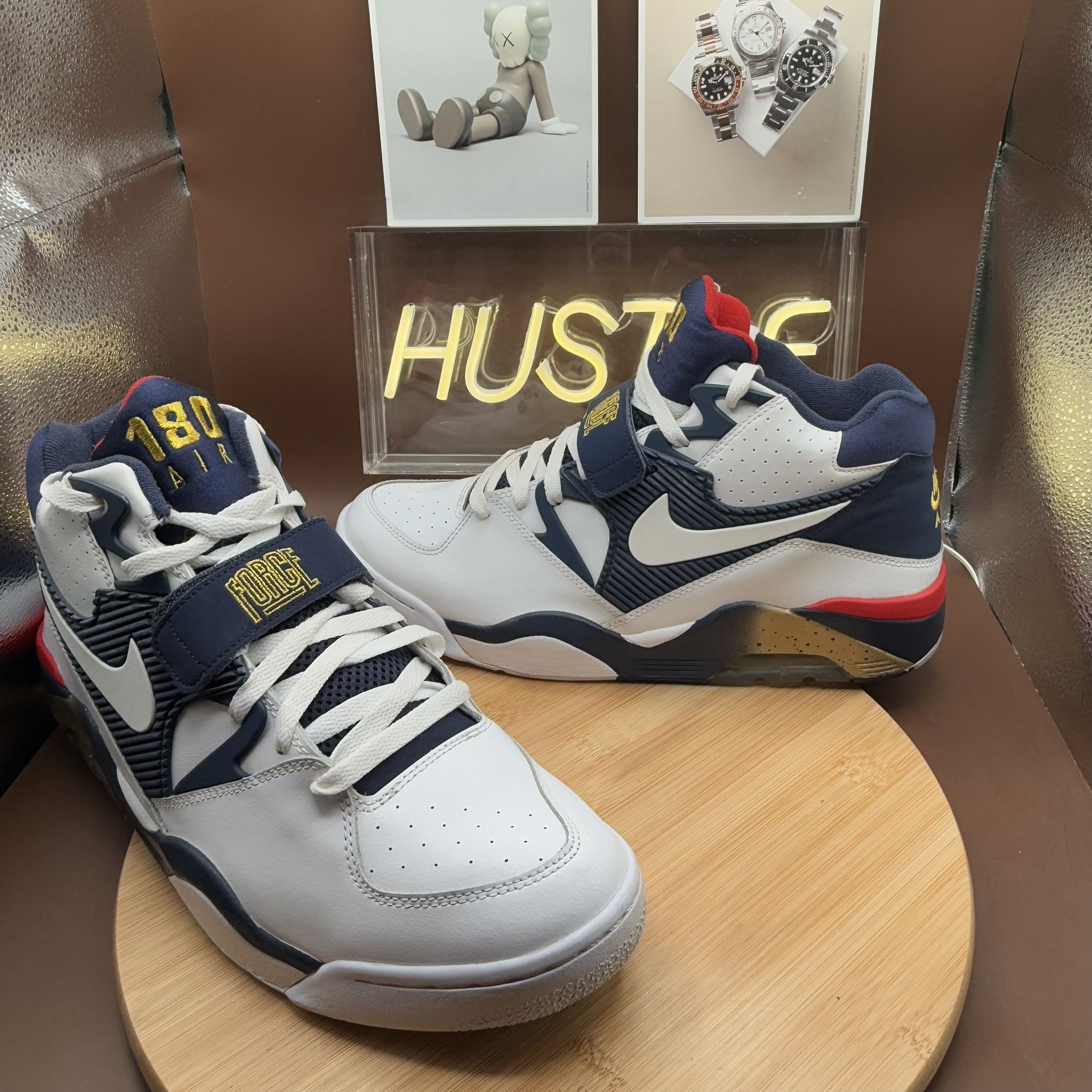 Dream Team Jordan Wearing Air Max 180 Nike Air Force 180 “Olympic