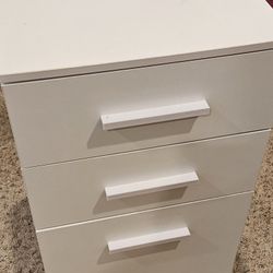 White File Cabinet 
