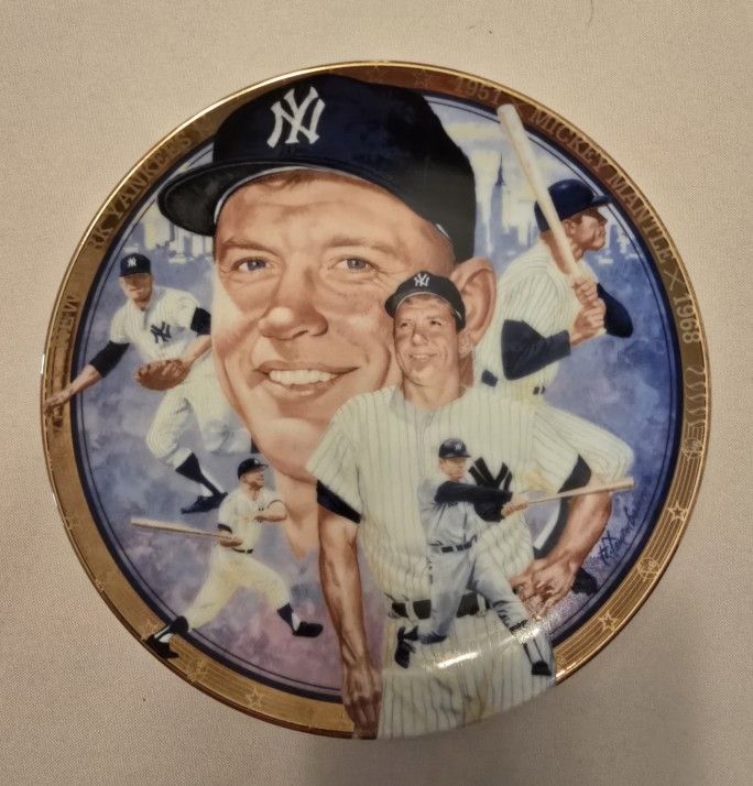 Mickey Mantle Collectors Plate