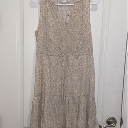 Sleeveless Splitneck Mini Dress  Size  S