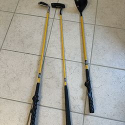 set of  3 Momentus weighted golf swing trainers