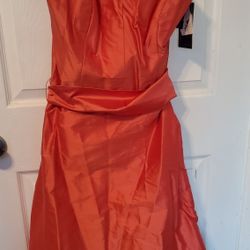 Nicole Miller Chiffon Midlength Cocktail Party Homecoming Dress Size 12 NWT