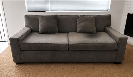 Grey Sofa and Ottoman Set
