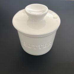 Butter Bell Butter Crock, Priority Chef, White