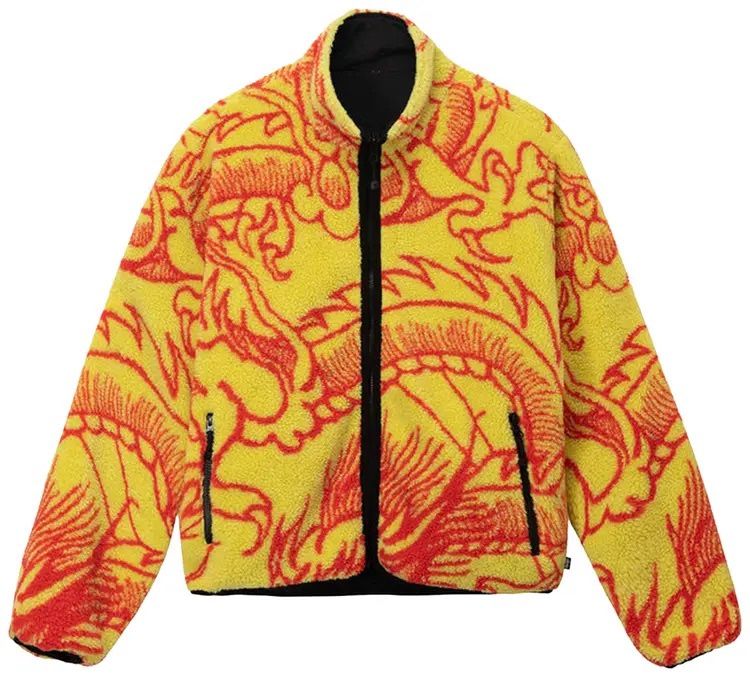 Stussy Dragon Sherpa Reversible Fleece