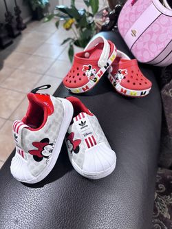 Adidas Size 4K Crocs Size 5c $15 