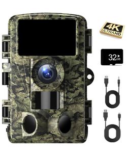 Dargahou Trail Camera - 4K 48MP Game Camera with Night Vision, 0.05s Motion Activated Camera