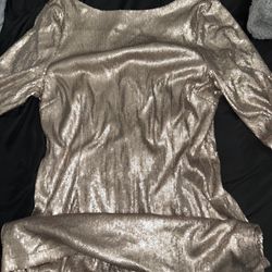 Long Gold Dress