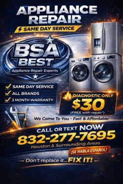 Washer and dryer repair
