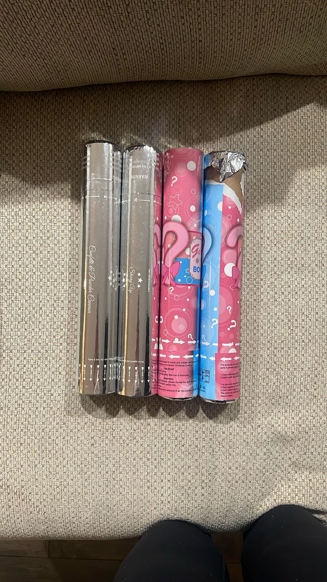 Gender Reveal  Confetti And Powder Cannons For Girl