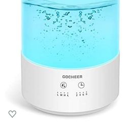 Gocheer Cool Mist Humidifier for Bedroom, 4L Top Fill Ultrasonic Essential Oils Diffuser