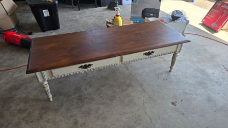 Ethan Allen Coffee Table – Solid, Heavy, Beautiful Piece