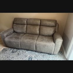 Living Spaces Couch And Recliner 