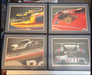 7 pieces of Porsche memorabilia
