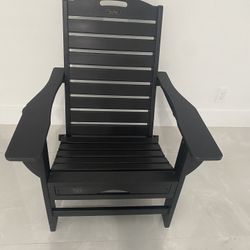 New Folding Adirondack Chair with Retractable Ottoman