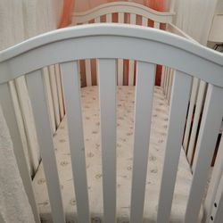 White Wood Crib