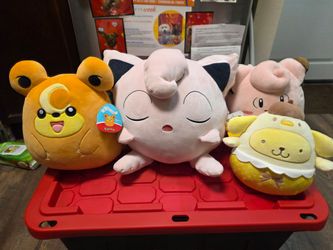 Pokemon squishmallow plushies