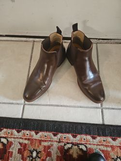 MEN'S DRESS/CASUAL BOOTS SIZE 9 COLOR BROWN
