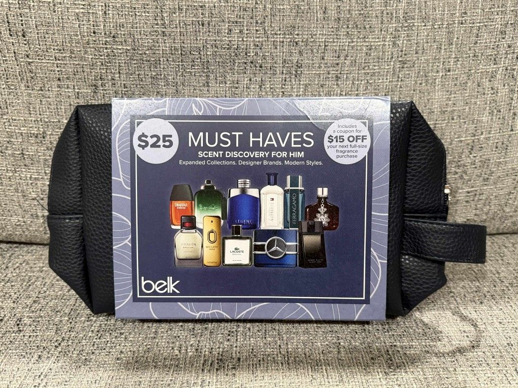 Brand New Belk Men's Fragrance Sampler 11 Pc 