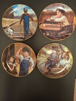 7 "Boys Will Be Boys " collectable plates.