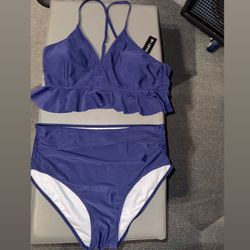 Brand New (Size XL) 2 Piece Navy Blue Bikini