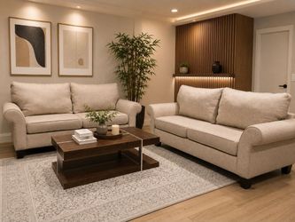 RC Willey Two (2) Beige Sofas