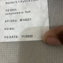 Full Nectar Luxe Hybrid Mattress Medium Firm 