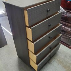 New Gray 5 Drawer Chest Special $129