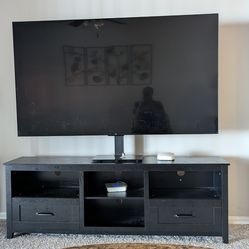 75" TCL smart tv with tv stand