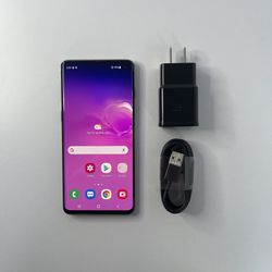 Unlocked Samsung Galaxy S10 128GB Black AT&T T-Mobile Metro PCs Cricket Verizon Cell Phone