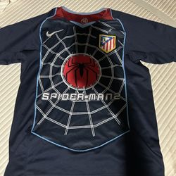 Atletico Madrid 2004/05 Spiderman 2 Away Soccer Jersey Retro, Size S