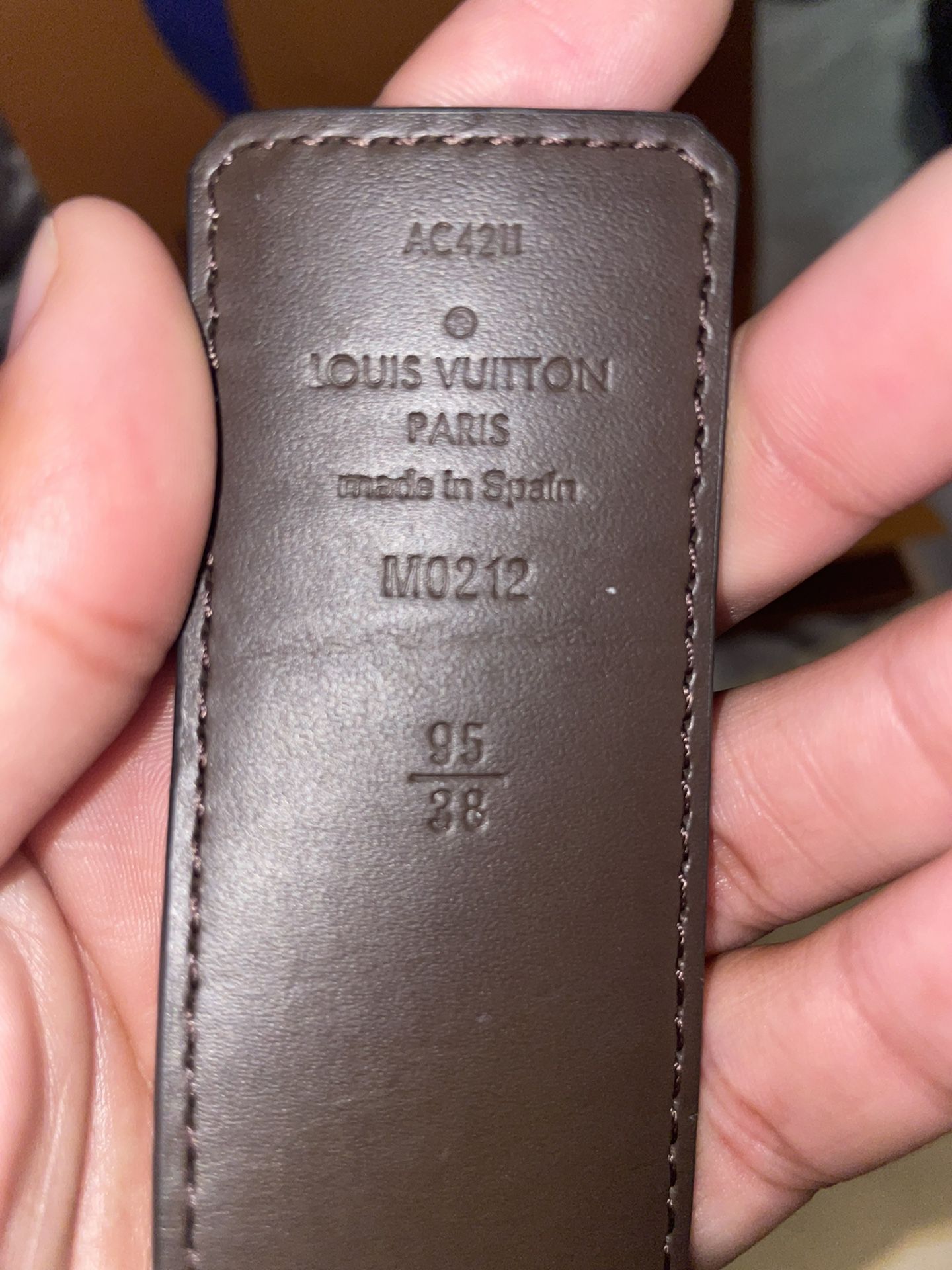 Mens Louis Vuitton belt sz 30-32 dark orange for Sale in Union City, CA -  OfferUp