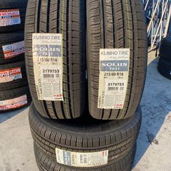 215/60r16 Kumho Solus TA 11 set of new tires set de llantas nuevas