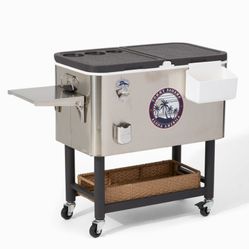 Tommy Bahama Rolling Cooler (100qt)