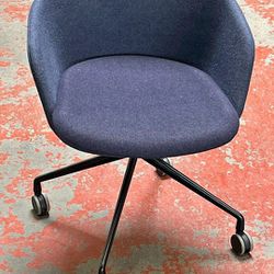 Used Muuto Fiber Armchairs Upholstered With Castors