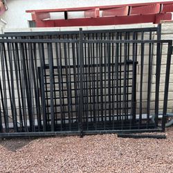 Two Segments of 5/8” X5/8” X  10 Ft, One of 8Ft,  and 3Ft X 5Ft Door