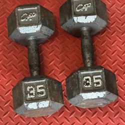 35 Pound Dumbbells