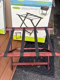 Folding Wooden Luggage Racks