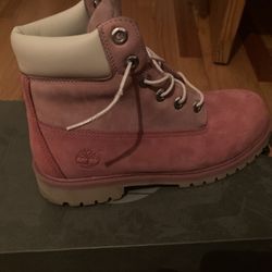 Pink Timberland Waterproof Boots