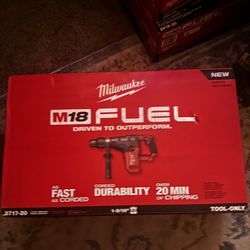 Milwaukee 2717 -20 M18 FUEL 18V Lithium-Ion Brushless Cordless 1-9/16 in. SDS-Max Rotary Hammer (Tool-Only