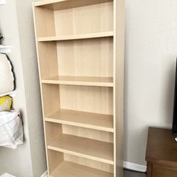 Shelf Bookcase – Light Wood Finish – Sturdy & Spacious storage - librero ó stand para almacenar