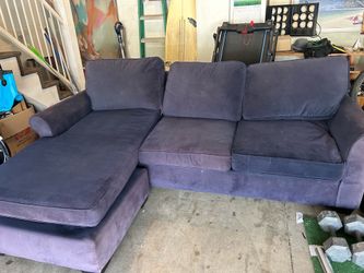 Blue sectional couch