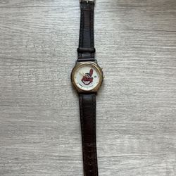 Vintage 1995 Cleveland Indians Chief Wahoo Bulova Sportstime Watch - WORKING - New Battery