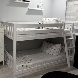 Twin Bunk Bed With Mattress 